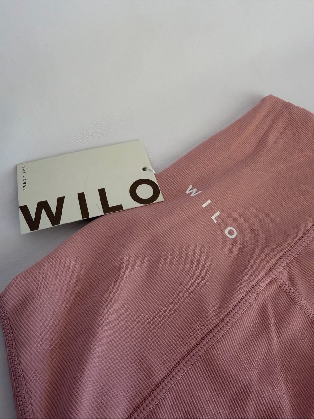 Wilo The Label Blush Women's “Probably at Pilates” Bow Sweatshirt & Spandex Set - Picture 4 of 6